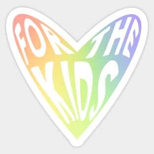 For The Kids FTK rainbow Sticker